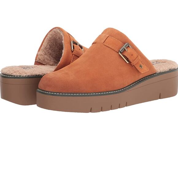 Naturalizer Women’s Wayde Slip On Golden Maple Leather Mule Clogs- Size 8.5 - Picture 5 of 7